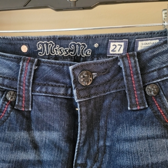 Mis me blue jeans size 27 low rise Y2K style - Picture 2 of 8
